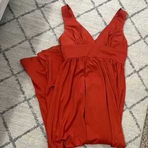 Ever Pretty Rust Orange Wedding Dress